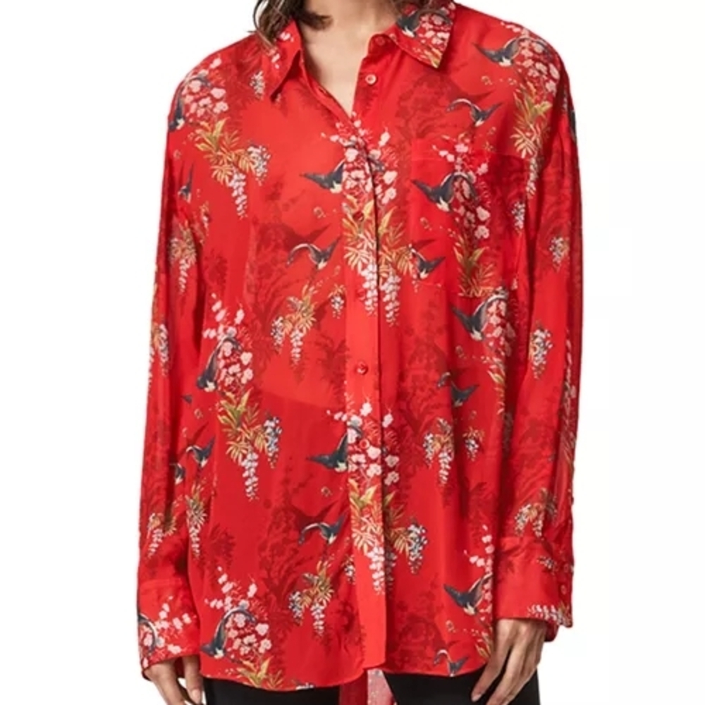 Women ALLSAINTS Bernie Melisma Printed‎ Blouse